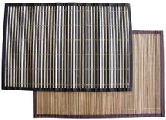 Bambusz terítékszőnyegek szegéllyel 4 db, 30 x 45 cm - változat- és színvariánsok keveréke