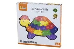 Viga 3D puzzle - Teknősbéka betűkkel