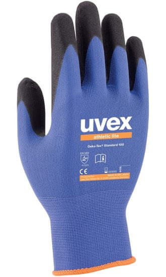 Uvex Athletic lite kesztyű 10-es méret /precíziós munka /száraz és enyhén nedves környezetben /magas érzékenység /mikrohabos kesztyű
