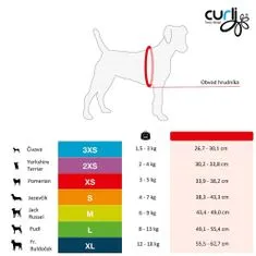 curli Hám kutyáknak Air-Mesh Fuchsia XS, 3-5 kg-os kutyáknak