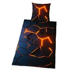 Herding Ágynemű 3D Effect narancssárga pamut, 140/200, 70/90 cm, 140/200, 70/90 cm