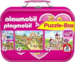 Schmidt Playmobil 4in1 puzzle bádogdobozban (60,60,100,100 darab)