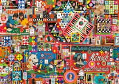 Schmidt Puzzle Vintage: Társasjátékok 1000 darab