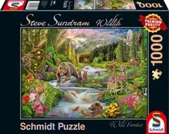Schmidt Wildlife Puzzle: Erdőhatár 1000 darab