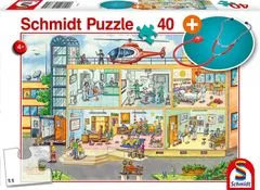 Schmidt Puzzle Gyermekkórház 40 darab + gyermek sztetoszkóp