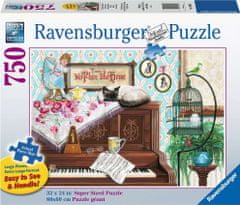 Ravensburger Puzzle Macska a zongorán XL 750 darab