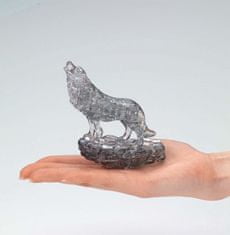 3D kristály puzzle Wolf / 37 darab