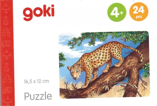 Goki Fa puzzle Afrikai állatok: jaguár 24 db