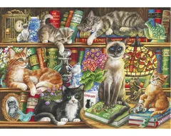 Gibsons Puzzle Macskák a könyvekben 1000 darabos puzzle