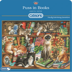 Gibsons Puzzle Macskák a könyvekben 1000 darabos puzzle