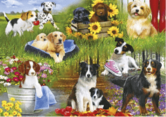 Gibsons Playful Puppies Puzzle 500 darabos puzzle