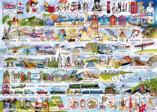 Gibsons Puzzle Nagy-Britannia szimbólumai 1000 darab
