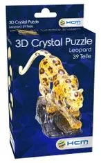 3D kristály puzzle Levhart 39 darab