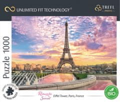 Trefl Puzzle UFT Romantikus naplemente: Eiffel-torony, Párizs 1000 darab