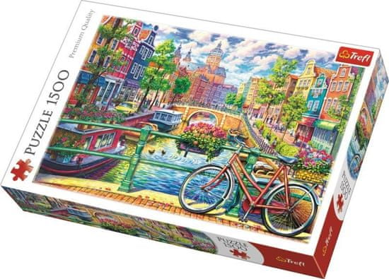 Trefl Amsterdam csatorna puzzle / 1500 darab