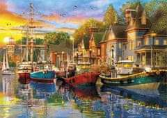 Gibsons Vitorlás hajó naplementében puzzle 2x500 db