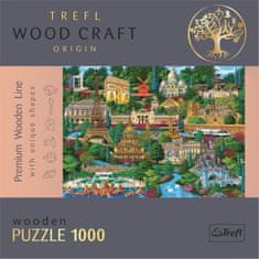 Trefl Wood Craft Origin Puzzle Franciaország híres helyei 1000 darab