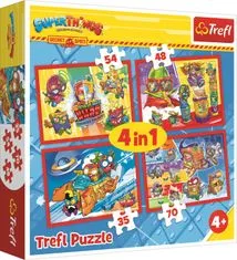 Trefl Puzzle Super Things: Titkos kémek 4in1 (35,48,54,70 darab)