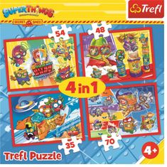 Trefl Puzzle Super Things: Titkos kémek 4in1 (35,48,54,70 darab)