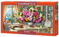 Castorland Puzzle Nyári csokor egy csésze teával 4000 db