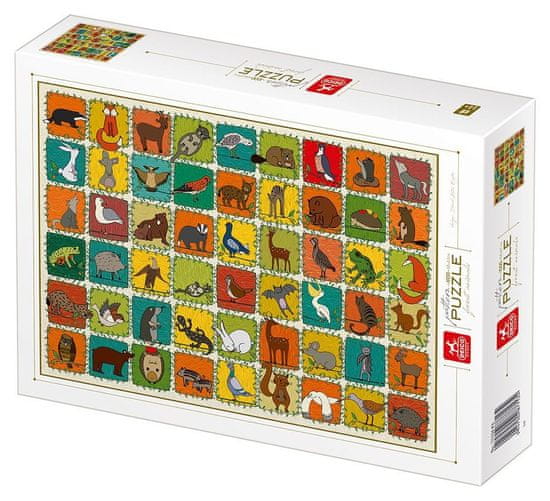 D-Toys DEICO Puzzle minta: erdei állatok 1000 darab