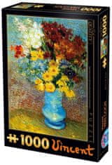 D-Toys Puzzle Virágok kék vázában 1000 db