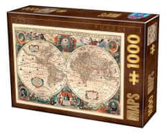 D-Toys Puzzle ókori világtérkép 1000 darab