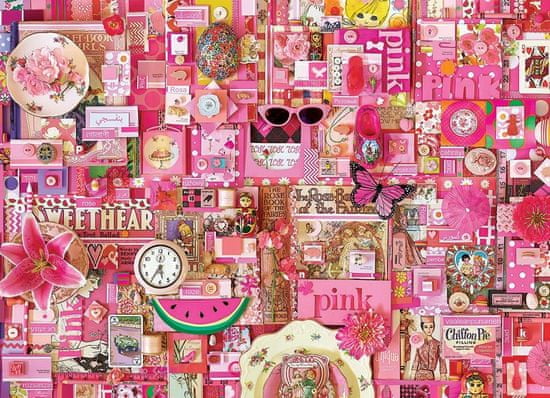 Cobble Hill Puzzle A szivárvány színei: rózsaszín 1000 darab