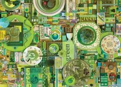 Cobble Hill Puzzle A szivárvány színei: zöld 1000 darab