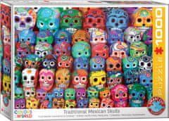 EuroGraphics Hagyományos mexikói koponya puzzle 1000 darabos