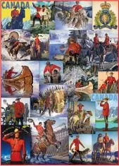 EuroGraphics Királyi Kanadai Lovasrendőrség puzzle - kollázs 1000 darab