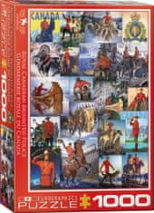 EuroGraphics Királyi Kanadai Lovasrendőrség puzzle - kollázs 1000 darab