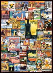 EuroGraphics Utazási plakátok Puzzle 1000 db