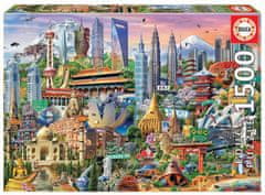 EDUCA Puzzle Wonders of Asia 1500 darabos puzzle