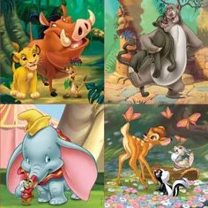 EDUCA Disney mesepuzzle 4in1 (12,16,20,25 darab)