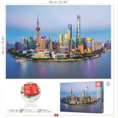 EDUCA Puzzle Shanghai panorámája naplementében 1000 darab