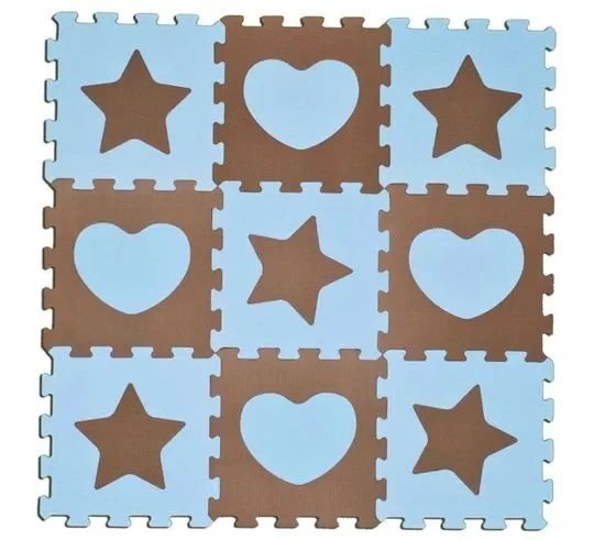 Wiky SUN TA TOYS Hab puzzle Csillagok és szívek kék S4 (30x30)