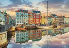 EDUCA Puzzle Naplemente a koppenhágai kikötőben 2000 darab