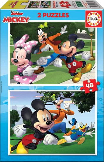 EDUCA Puzzle Mickey és barátai 2x48 db