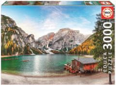 EDUCA Puzzle Braies-tó ősszel, Olaszország 3000 darab