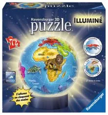 Ravensburger 3D csillogó puzzle gömb 72 darab