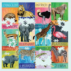 Mudpuppy Puzzle Safari Collage 500 darabos puzzle