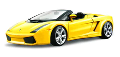 BBurago Lamborghini Gallardo Spyder metál sárga 1:18