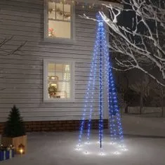 Greatstore kék fényű karácsonyfa tüskével 310 LED-del 300 cm