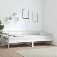 Greatstore fehér tömör fenyőfa kanapéágy 80x200 cm