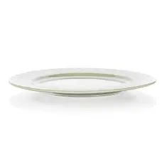 Sekély tányér 26cm, dombornyomott, zöld, étkező, KPB-10SEC-GN