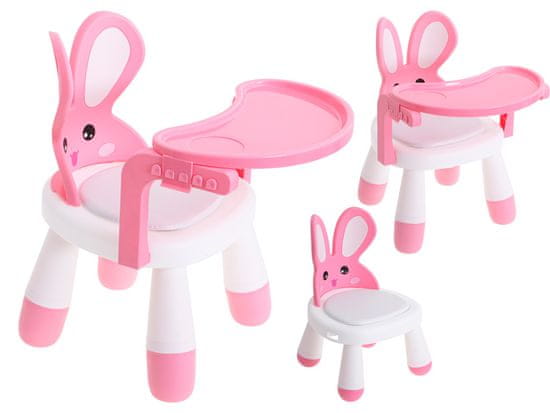 Aga Etető és játszó szék rózsaszín