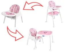 Aga Szoptatószék szék 3 az 1-ben rózsaszín