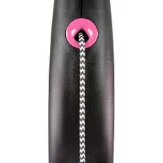 Flexi Black Design S zsinór 5m rózsaszín 12 kg-ig