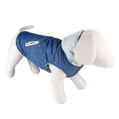 Duvo+ Mellény kapucnival kutyának XL 70cm kék-szürke